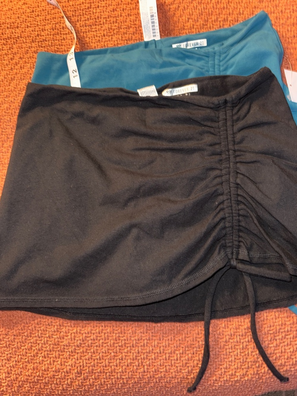 🦋🧞‍♂️Forever 21 Teal Drawstring Tube Top